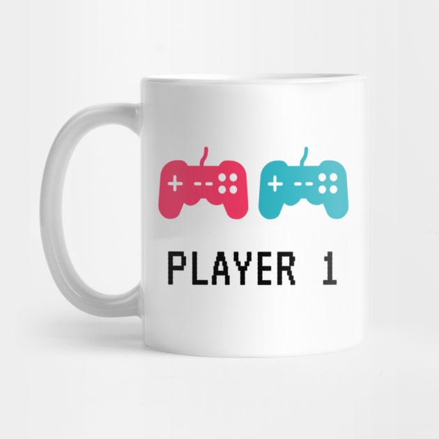 Fun Player 1 Gamer Apparel by Topher's Emporium